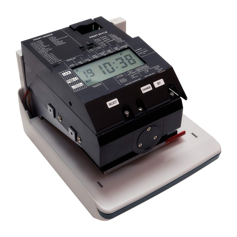uPunch CR1000 Digital Time Clock and Date Stamp for Small Business: Complete Employee Time Tracking System with 50 Time Cards, Ribbon & Keys - Image 5